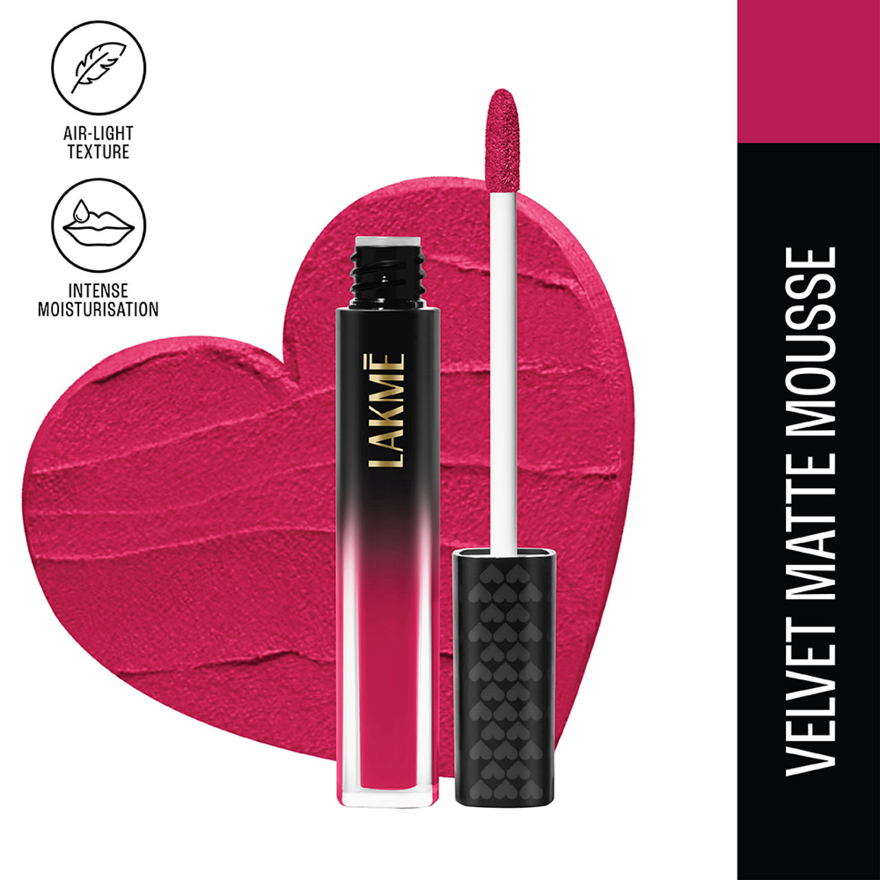 Lakme Xtraordin-airy Lip Mousse Right Swipe Pink