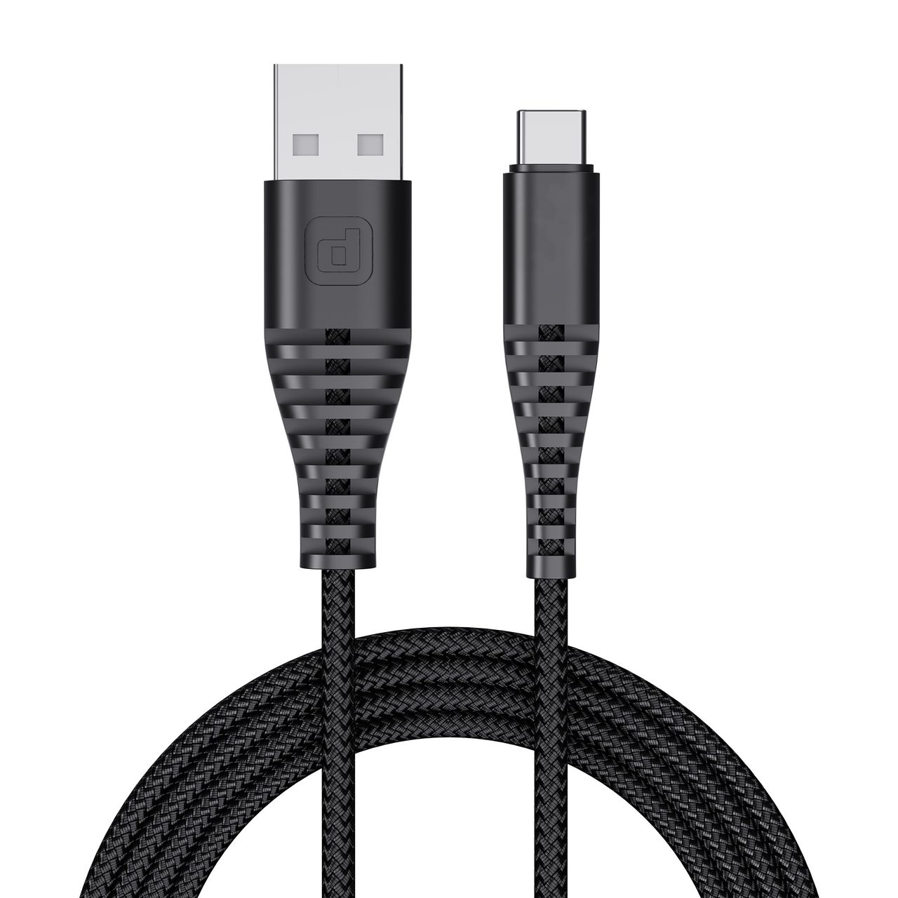 Dubstep Blaze Ultra 30W 3.5A Fast Charging USB A to Type C Cable (Black)