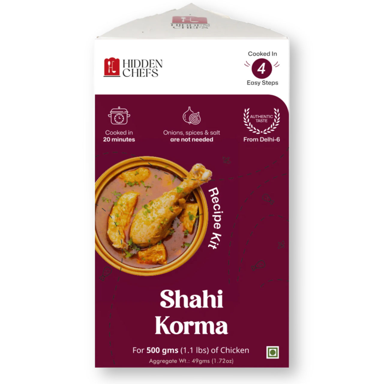 Hidden Chefs Shahi Korma Recipe Kit