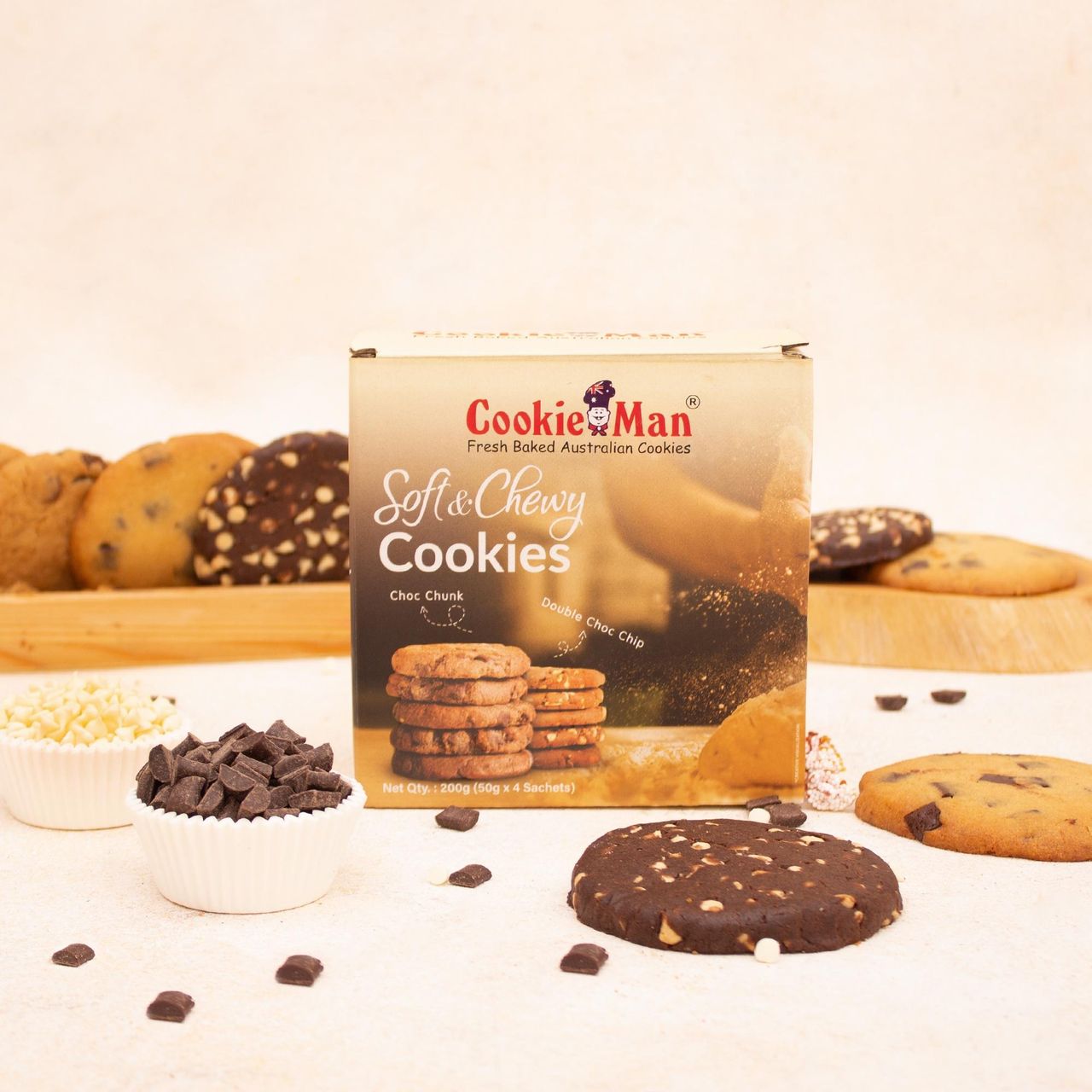 Cookie Man Soft Dessert Chocolate Cookies