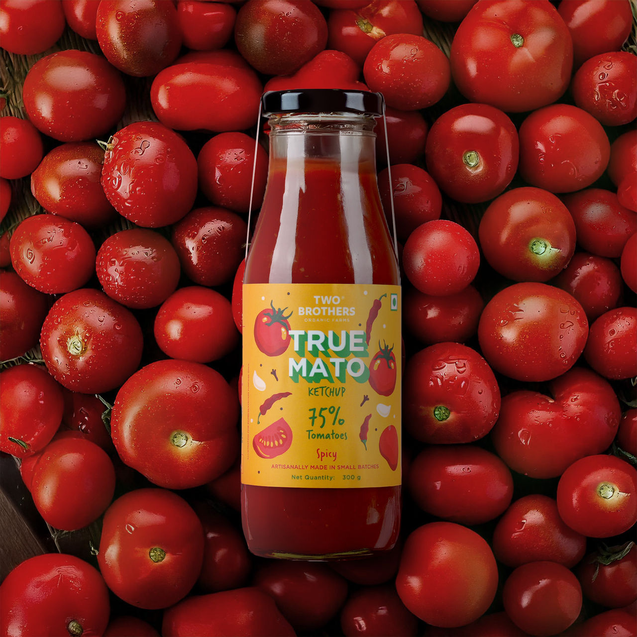 Two brothers Organic Farms Truemato Ketchup | 75% tomatoes