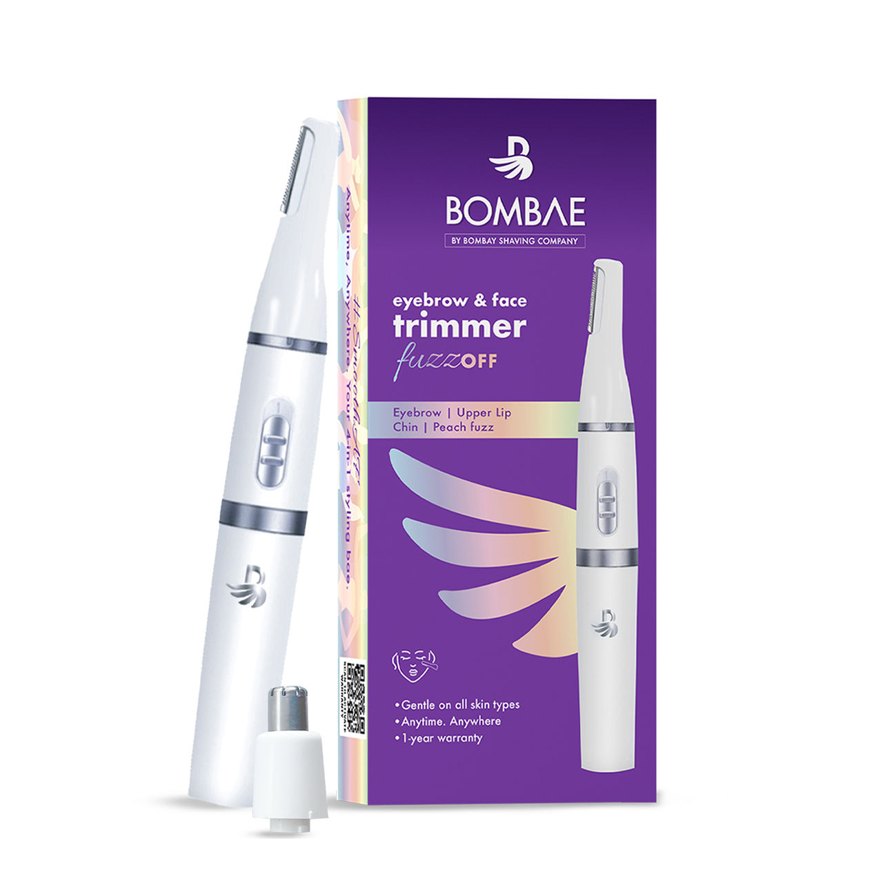 Bombae 4-in-1 Trimmer for Women Facial Hair Removal and Eyebrows