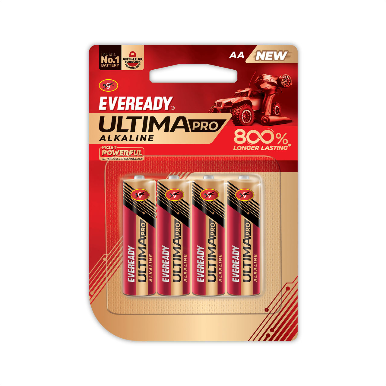 Eveready Ultima Pro Alkaline AA Battery | 800% Longer Lasting