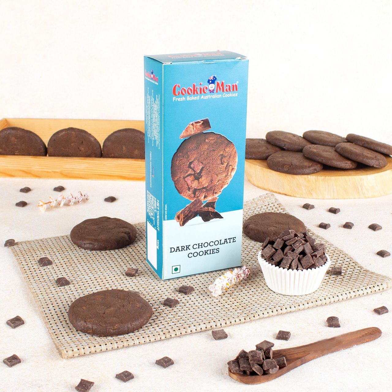 Cookie Man Dark Chocolate Chunk Cookies Biscuits