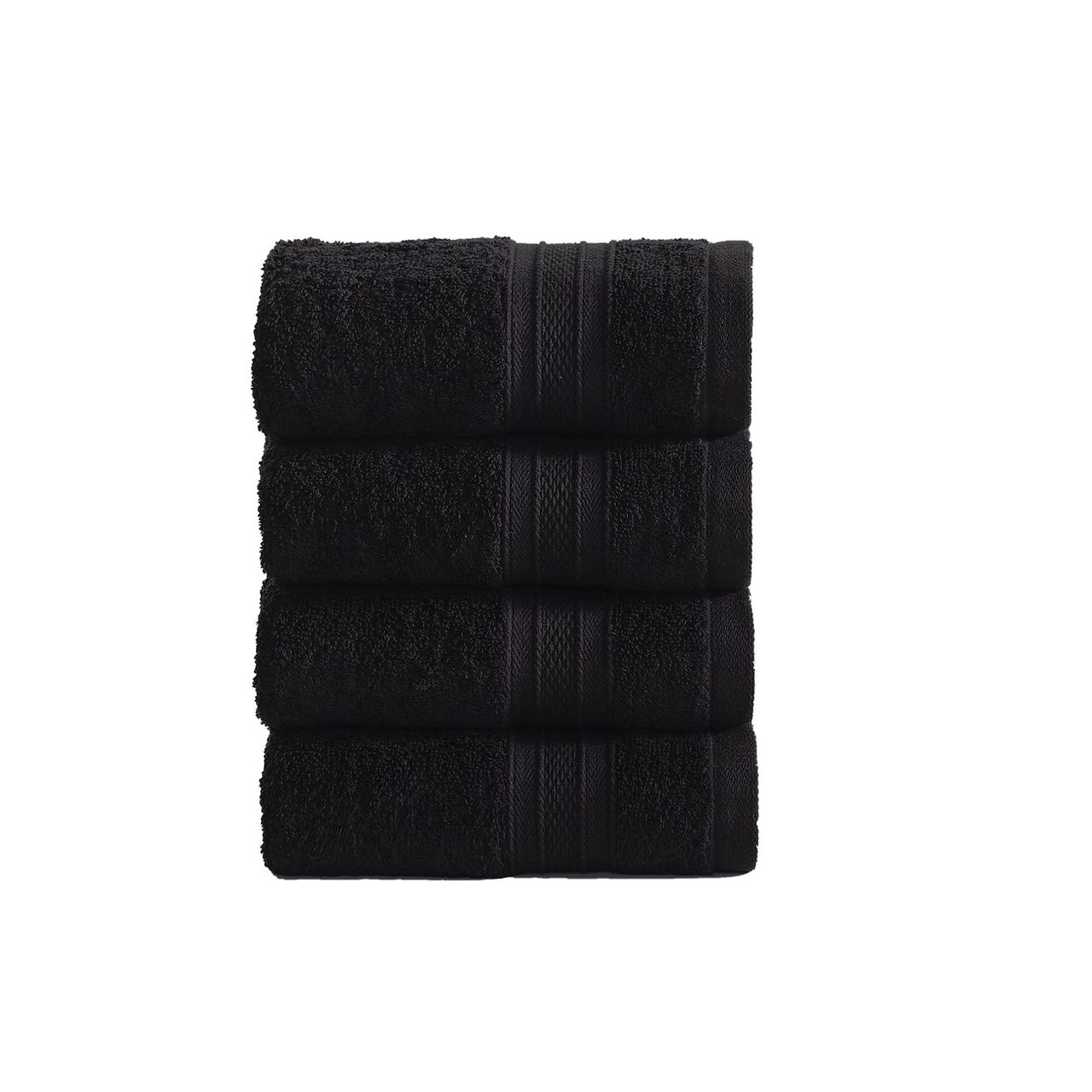 Mytrident Cotton Hand Towel | 500 GSM | Gym Towel Set - Black
