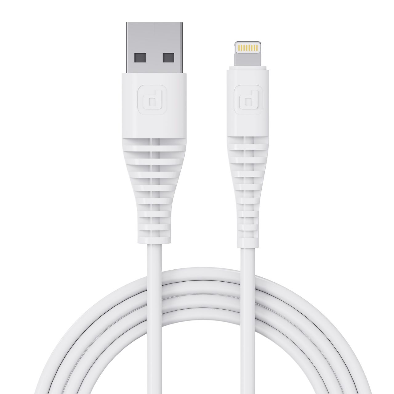 Dubstep Blaze Stellar 20W USB-A to Lightning Fast Data Charging Cable (White)