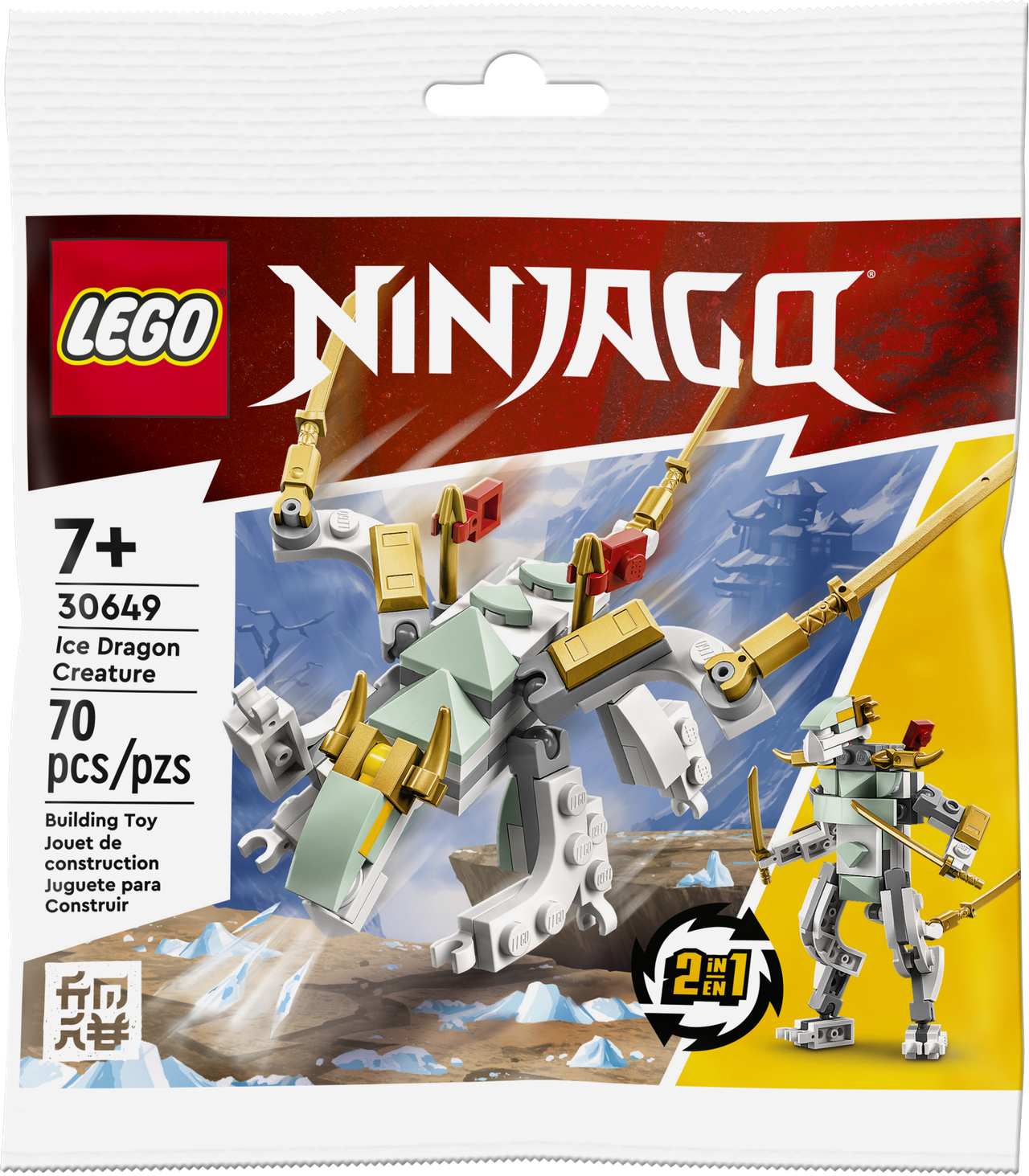 Lego Ninjago Ice Dragon Creature Building Kit