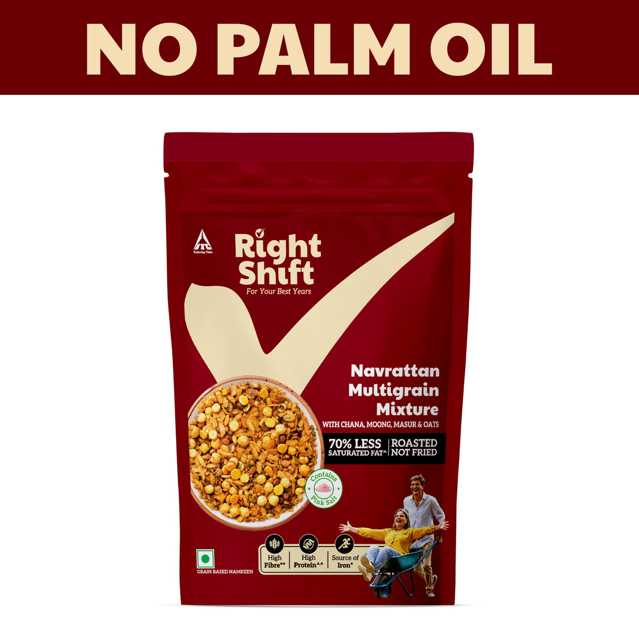 Right Shift ROASTED Navrattan Multigrain Mixture | 70% Less Sat Fat