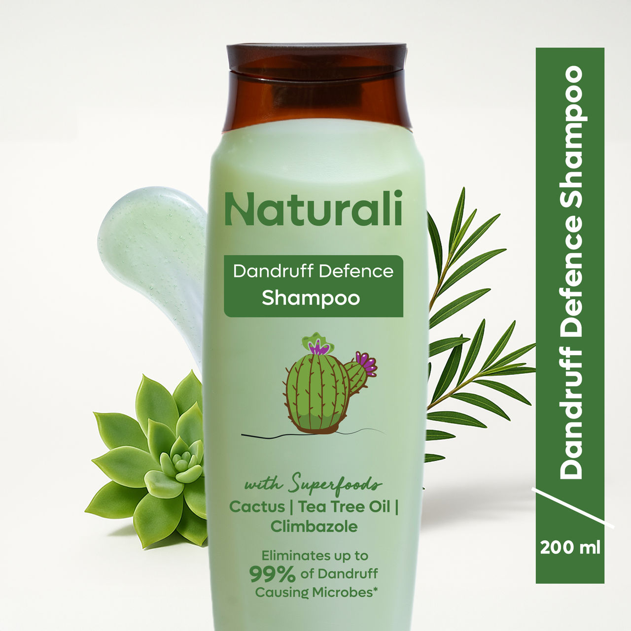 Naturali Dandruff Defence Shampoo With Tea Tree Oil & Cactus Extract