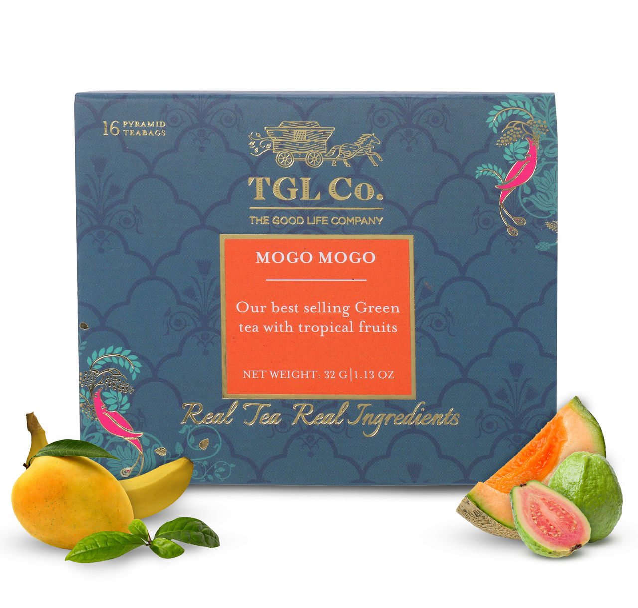 TGL Co. Mogo Mogo with Real Fruits Organic Green Tea