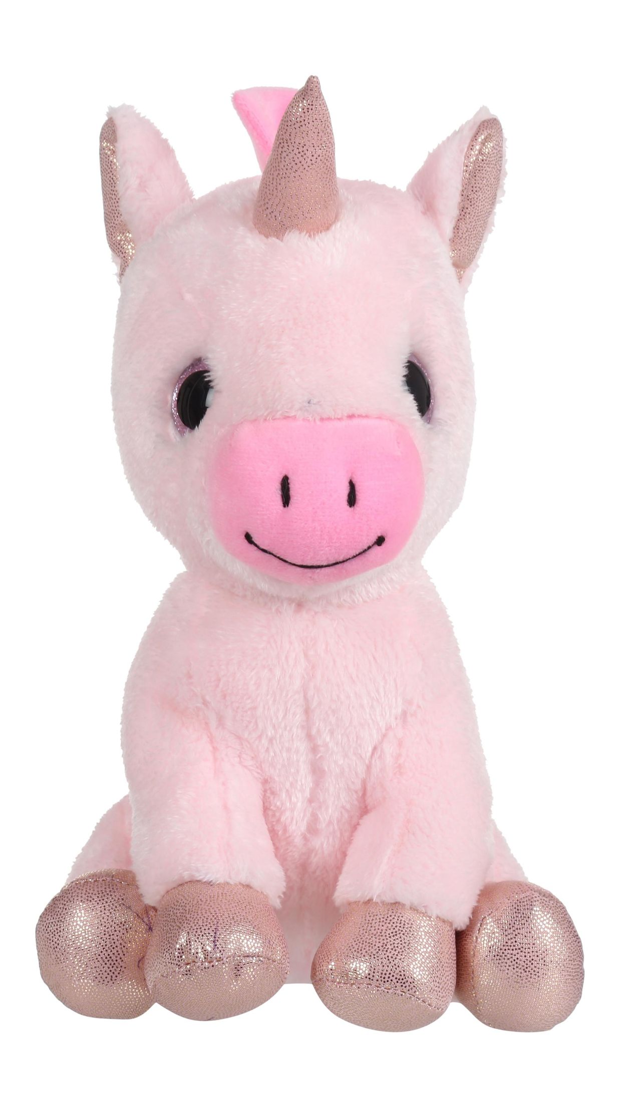 Mirada Tie Dye Pink Unicorn Soft Toy With Glitter Eye