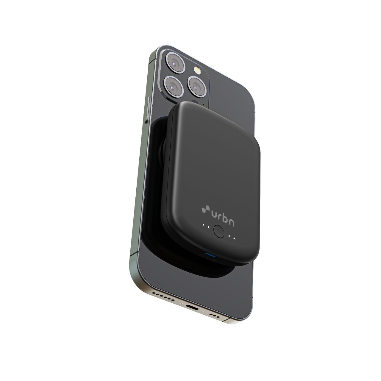 Urbn 5000mAh 15W Wireless Magsafe Power Bank - Black
