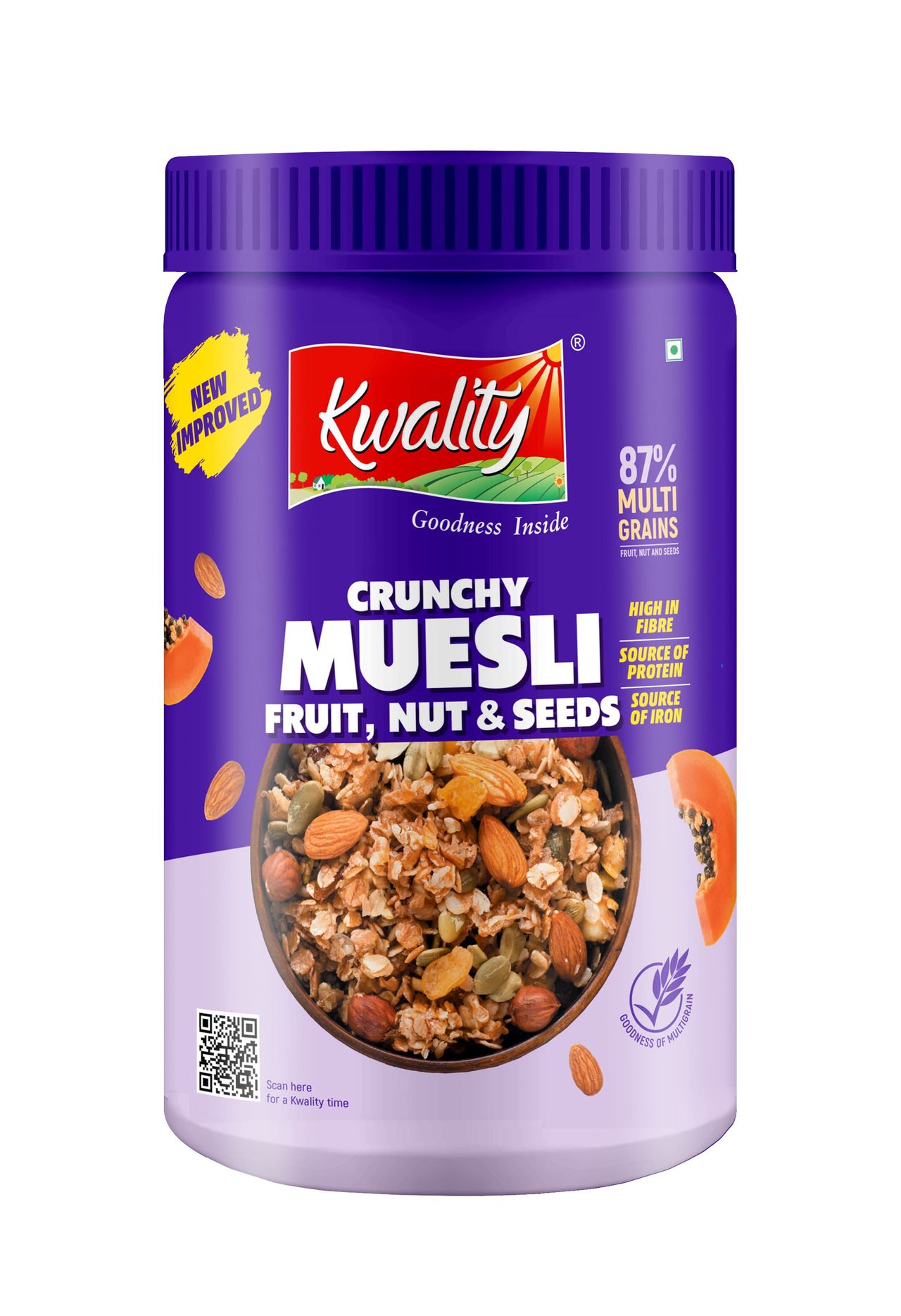 Kwality Muesli Fruit N Nut Multigrain