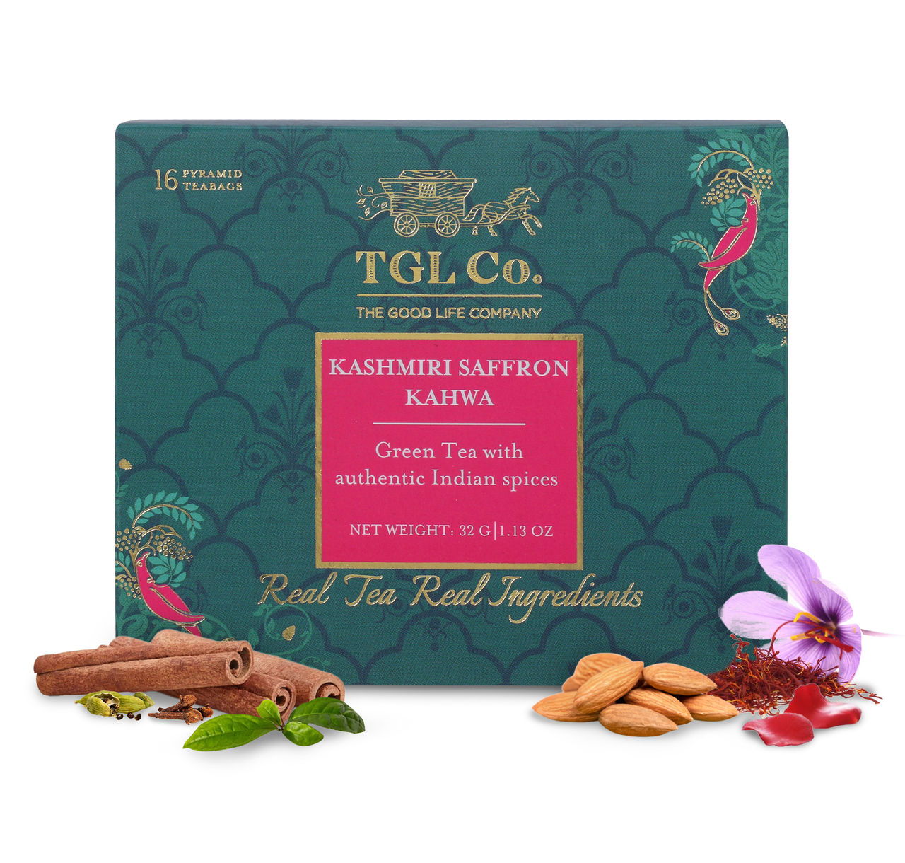 TGL Co. Premium Kashmiri Kahwa Organic Green Tea