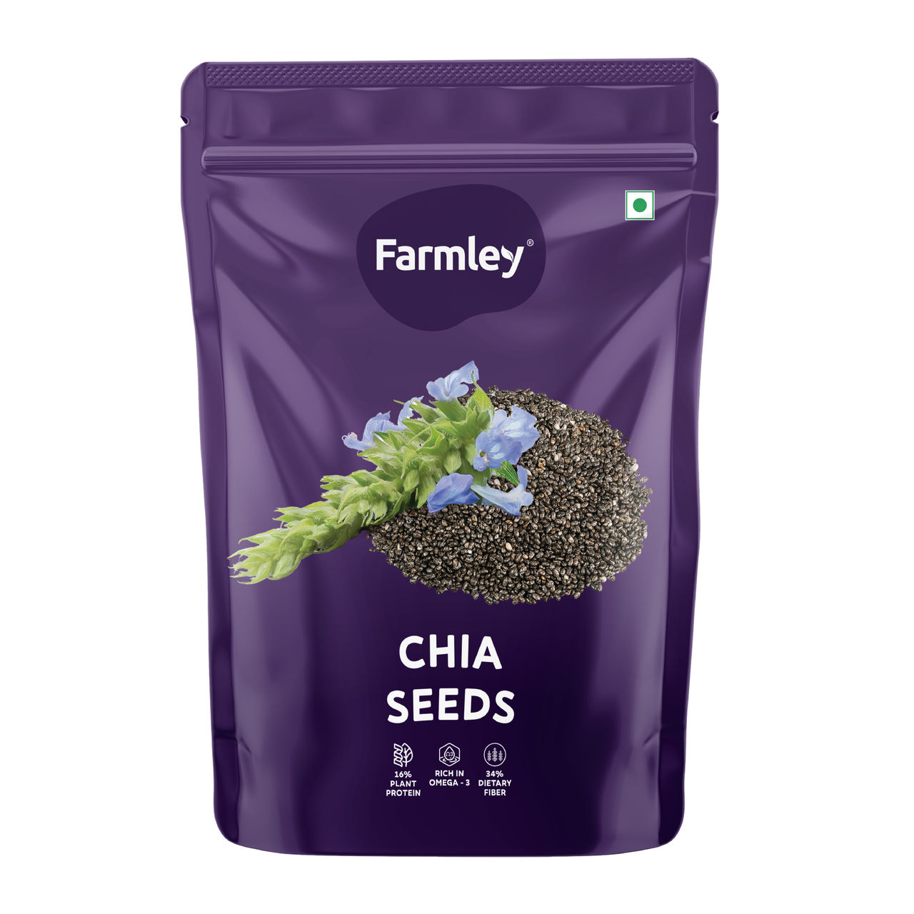 Farmley Premium Natural Chia Seeds Rich in Protein & Fiber