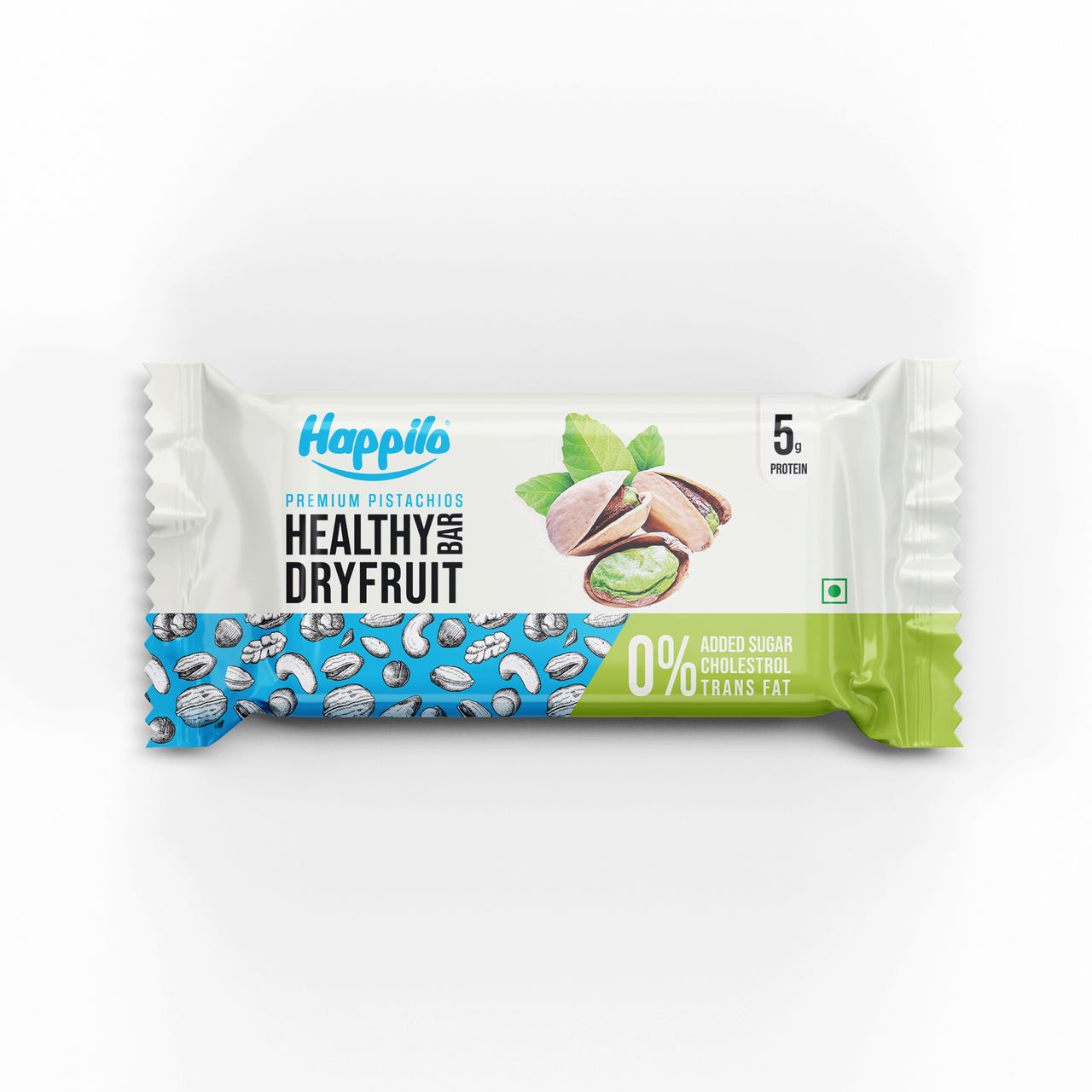 Happilo Premium Pistachios Healthy Dry Fruit Bar