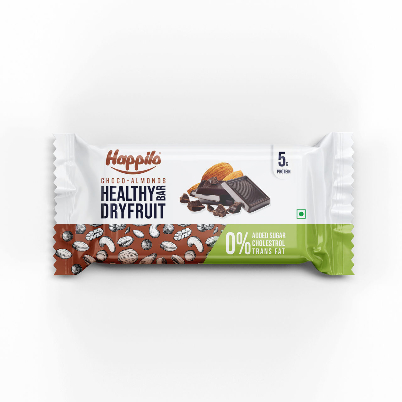 Happilo Choco Almonds Healthy Dry Fruit Bar