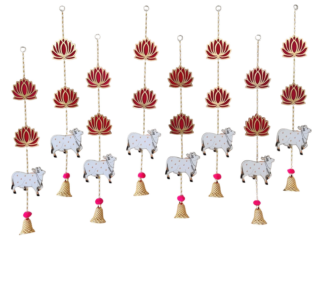 Samsidhi Decorative Lotus Hangings With Cow Cutout