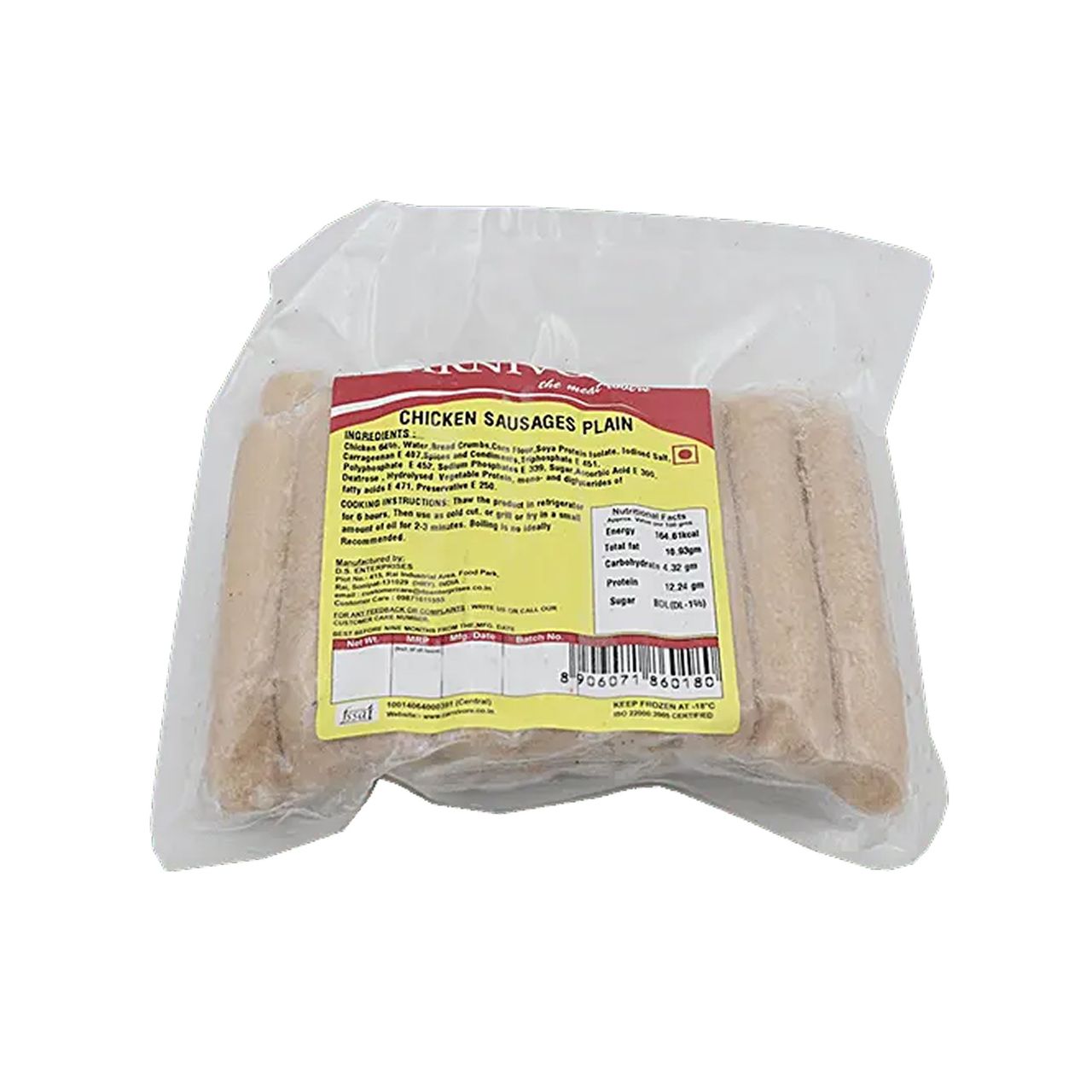 Carnivore Chicken Sausages Plain