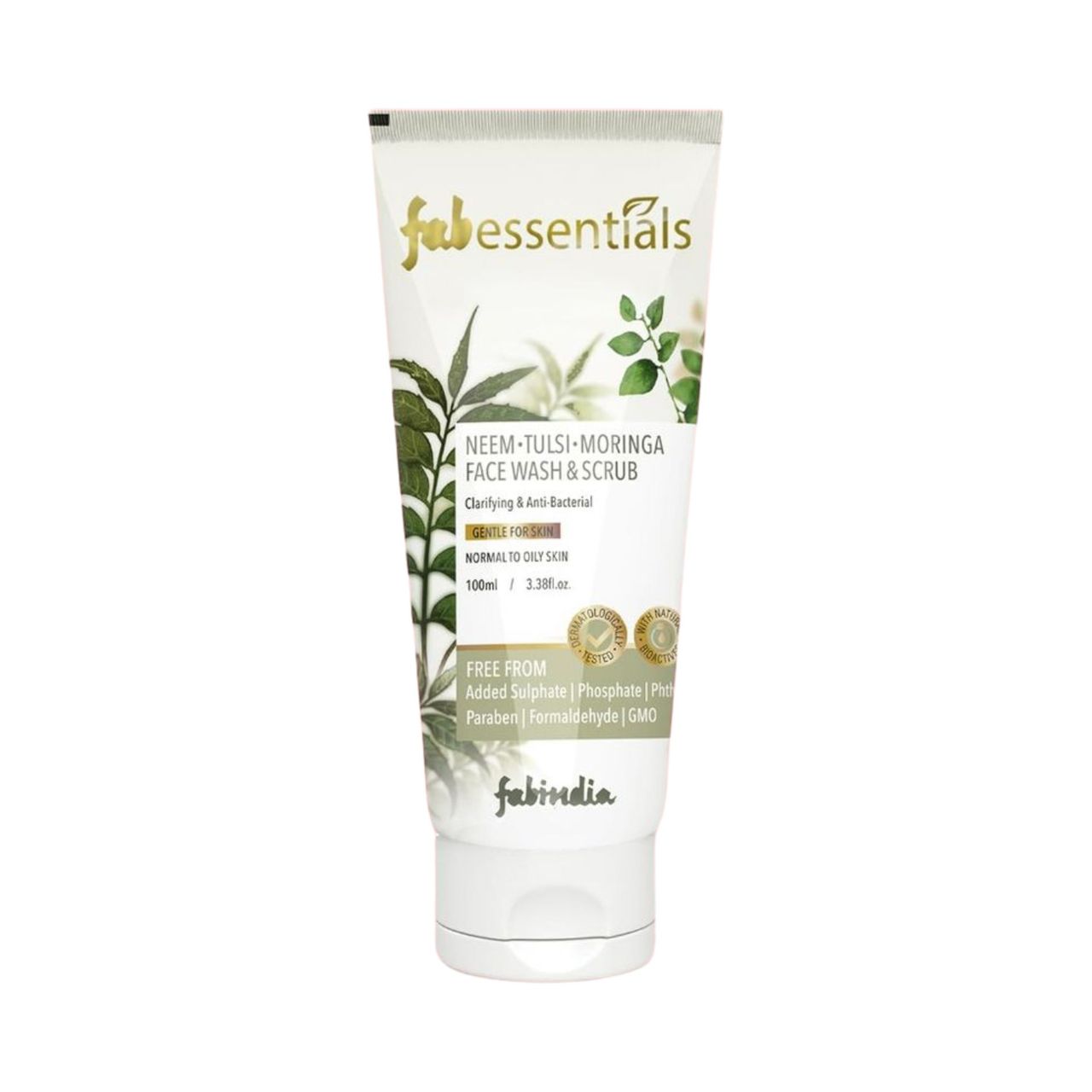 Fabessentials Neem Tulsi Moringa Face Wash & Scrub