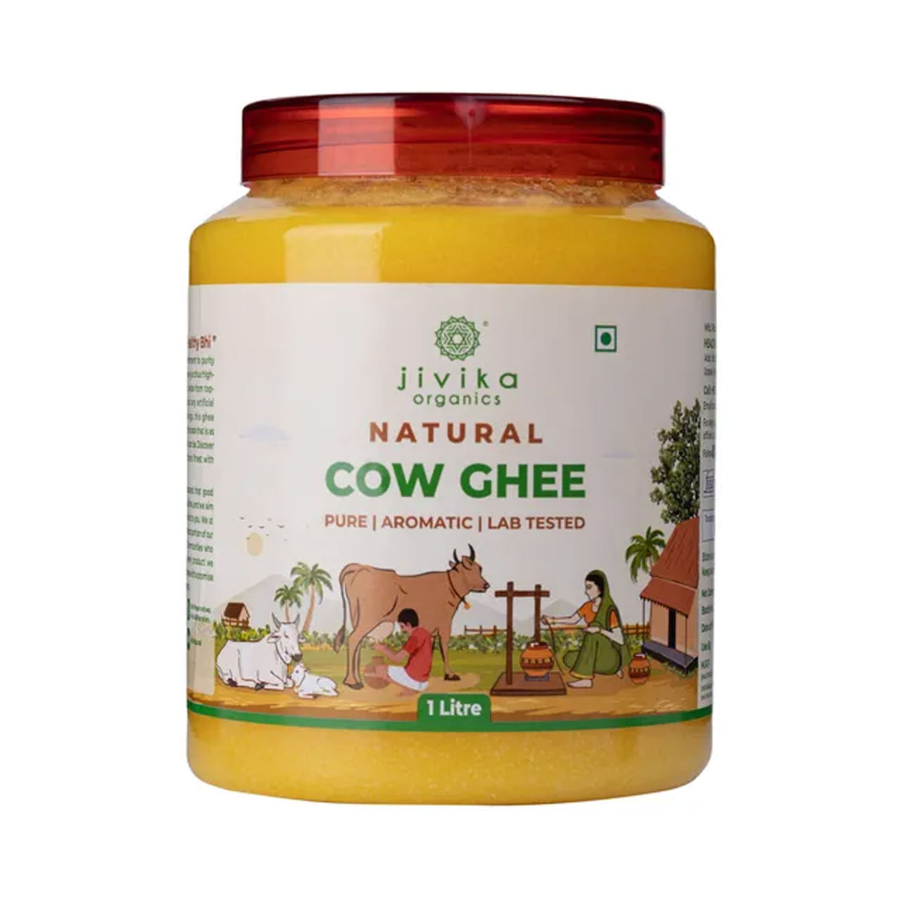 Jivika Natural Cow Ghee | Traditionally Churned Bilona Method A2 Ghee