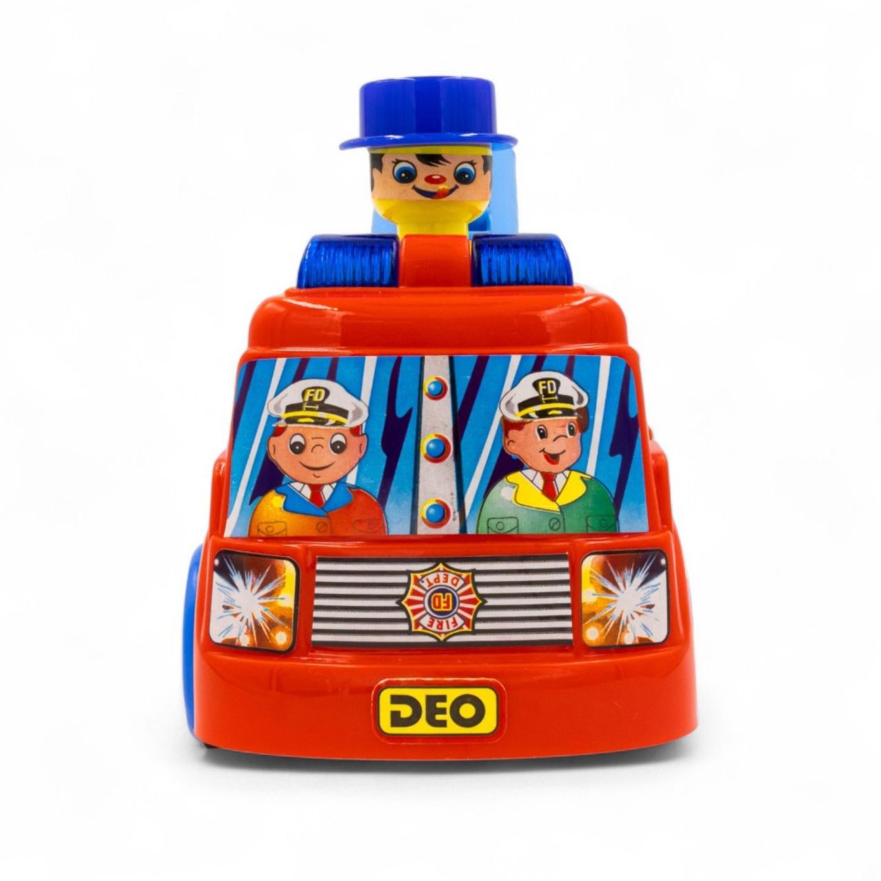 Toybharat Push N Go Fire Brigade Toy for Kids | Fun Travel Toy and Birthday Gift