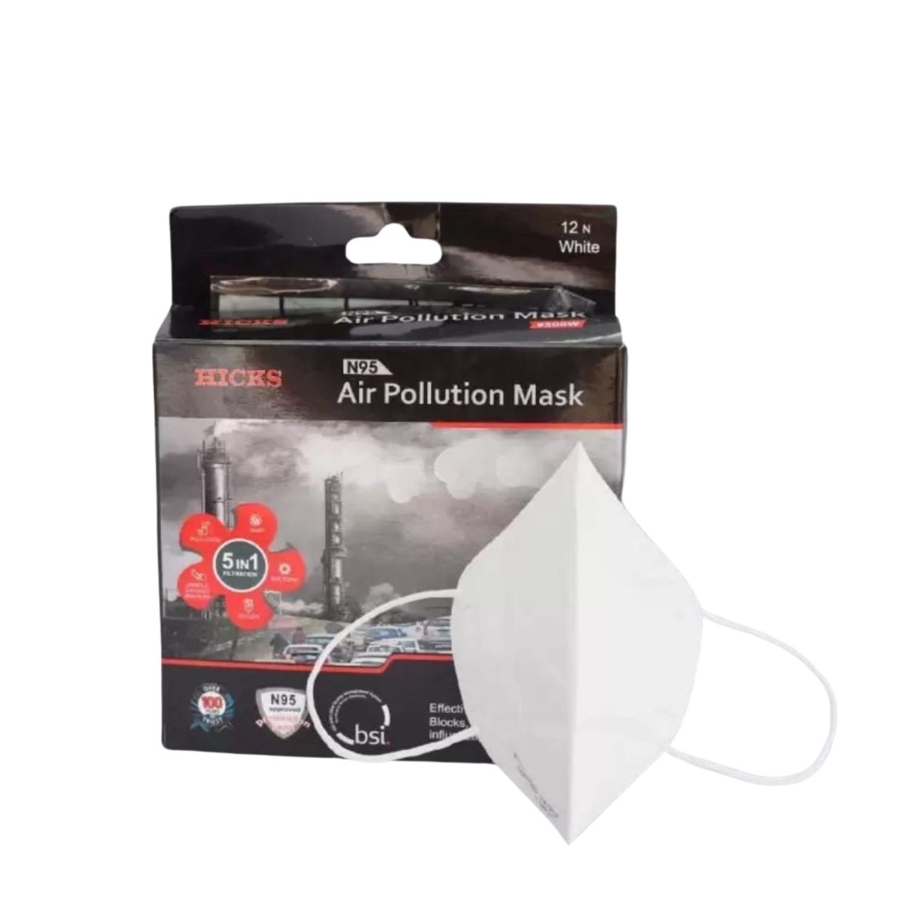Hicks N95 Mask White