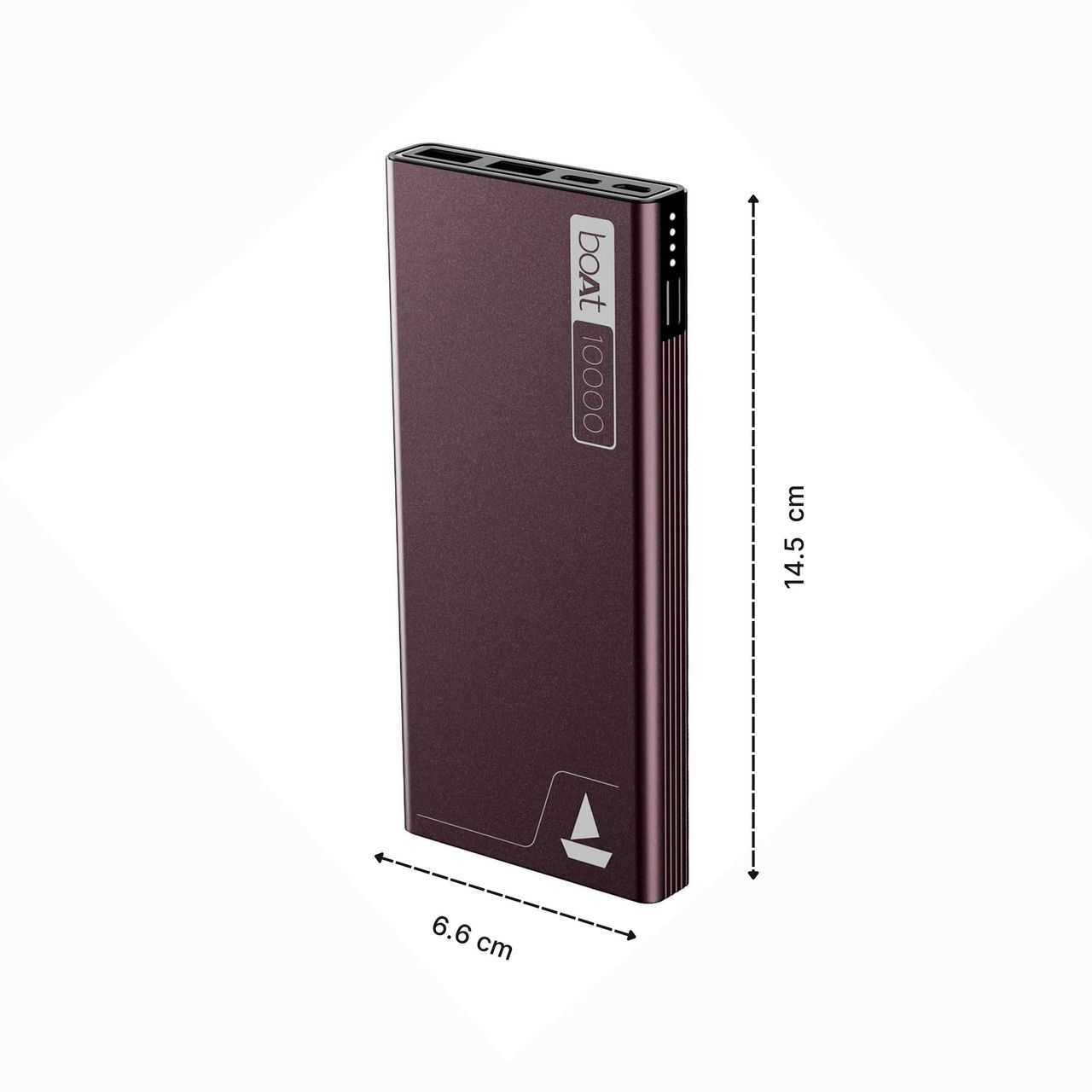 boAt 10000mAh Power Bank w/ 22.5W Fast Charging & Smart IC Protection - PB300 (Burgundy)