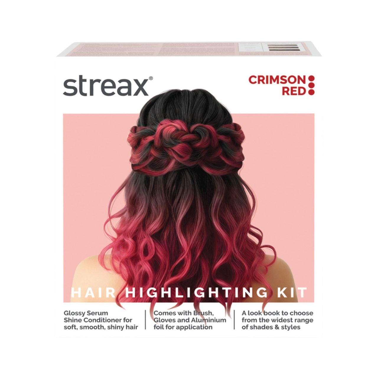 Streax Hair Colour Highlighting Kit Crimson Red For Women