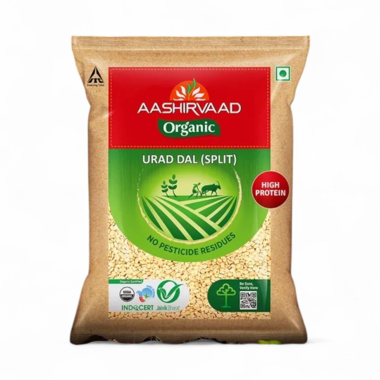 Aashirvaad Organic Urad Dal (Split) | 100% Organic Urad Dal Rich in Protein