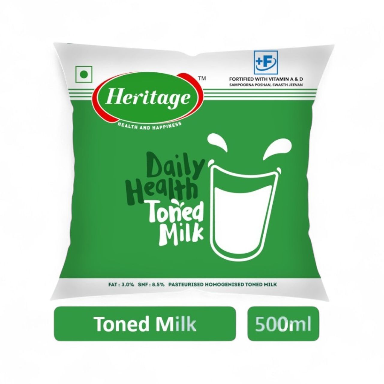 Heritage Toned Fresh Milk (Pouch)