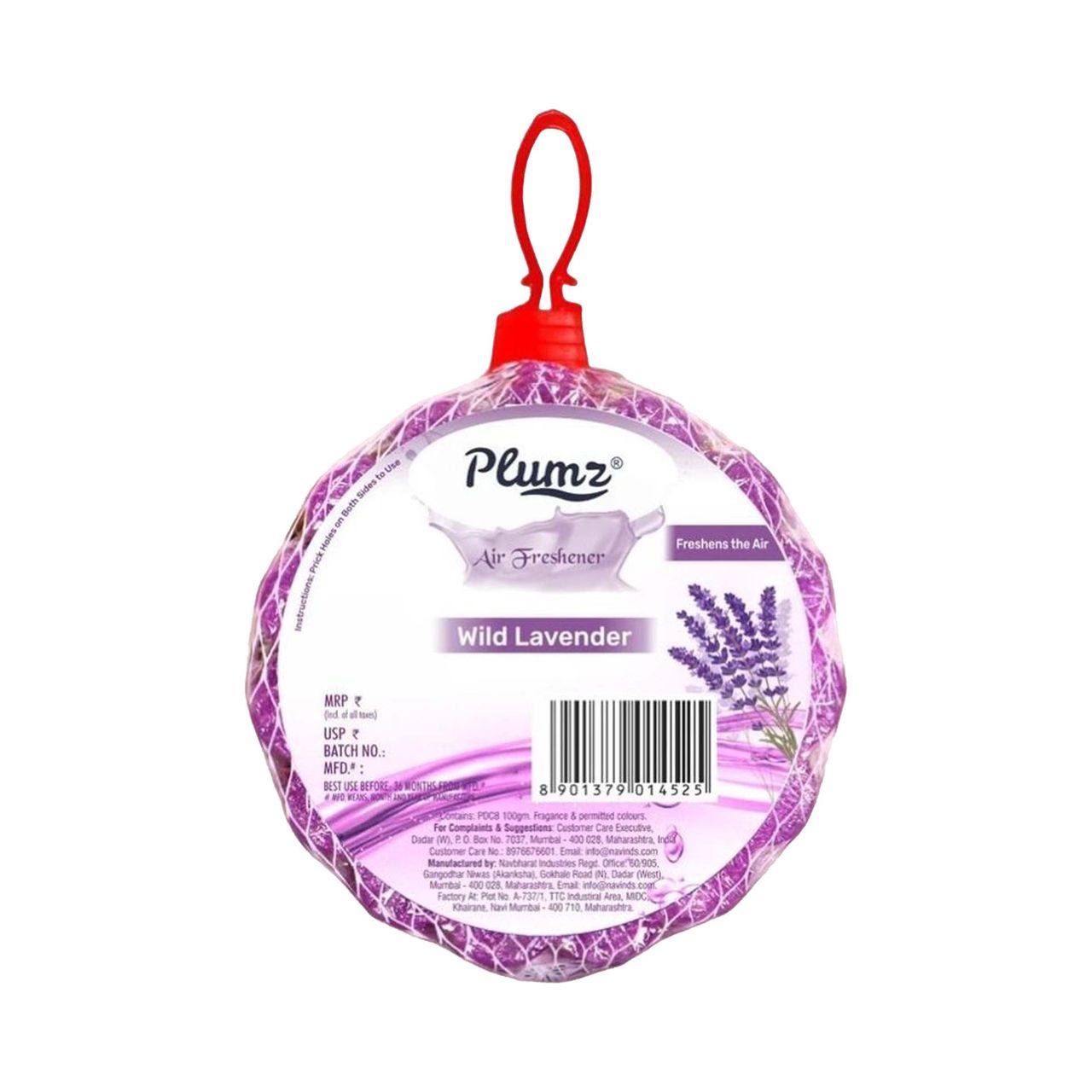 Plumz Lavender Premium Round Air Freshener