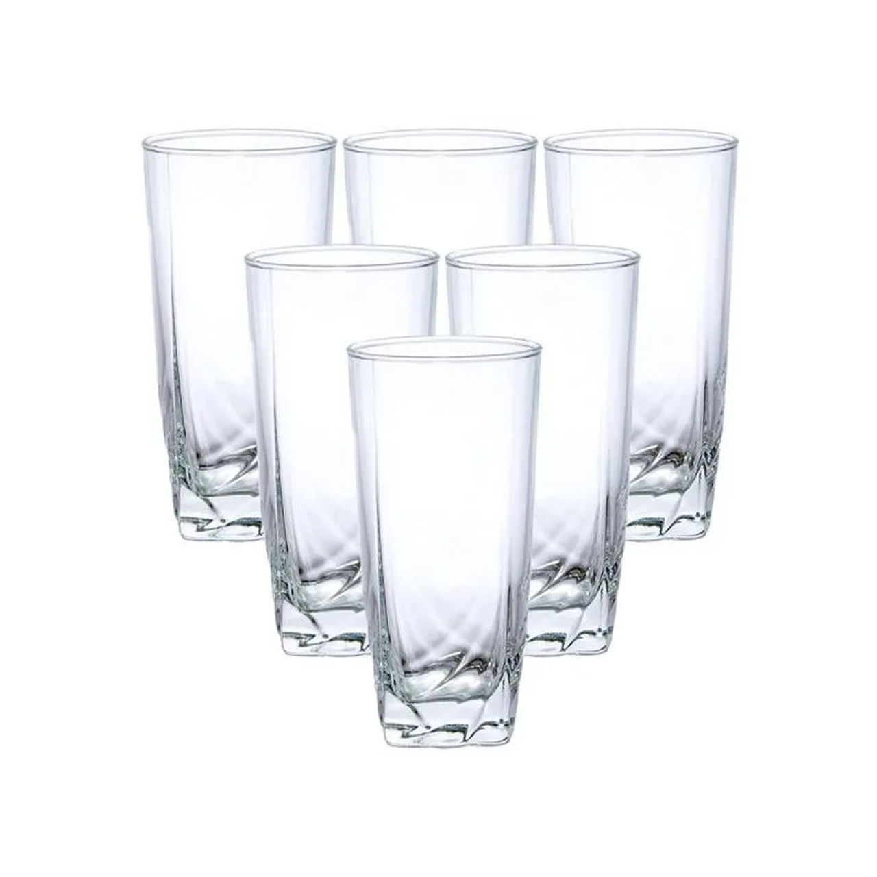 Luminarc Ascot Highball Glass Set | 330 ml | Elegant Design | Durable | Dishwasher Safe | Clear