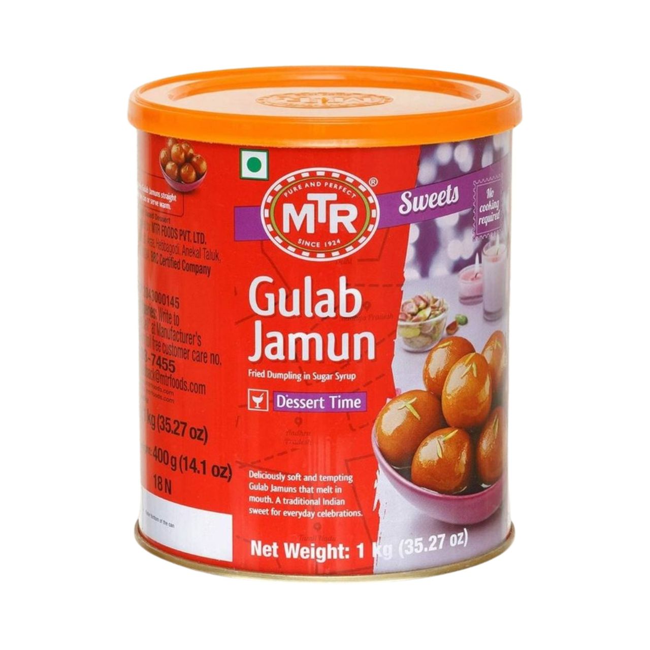 MTR Ready To Eat Gulab Jamun Tin