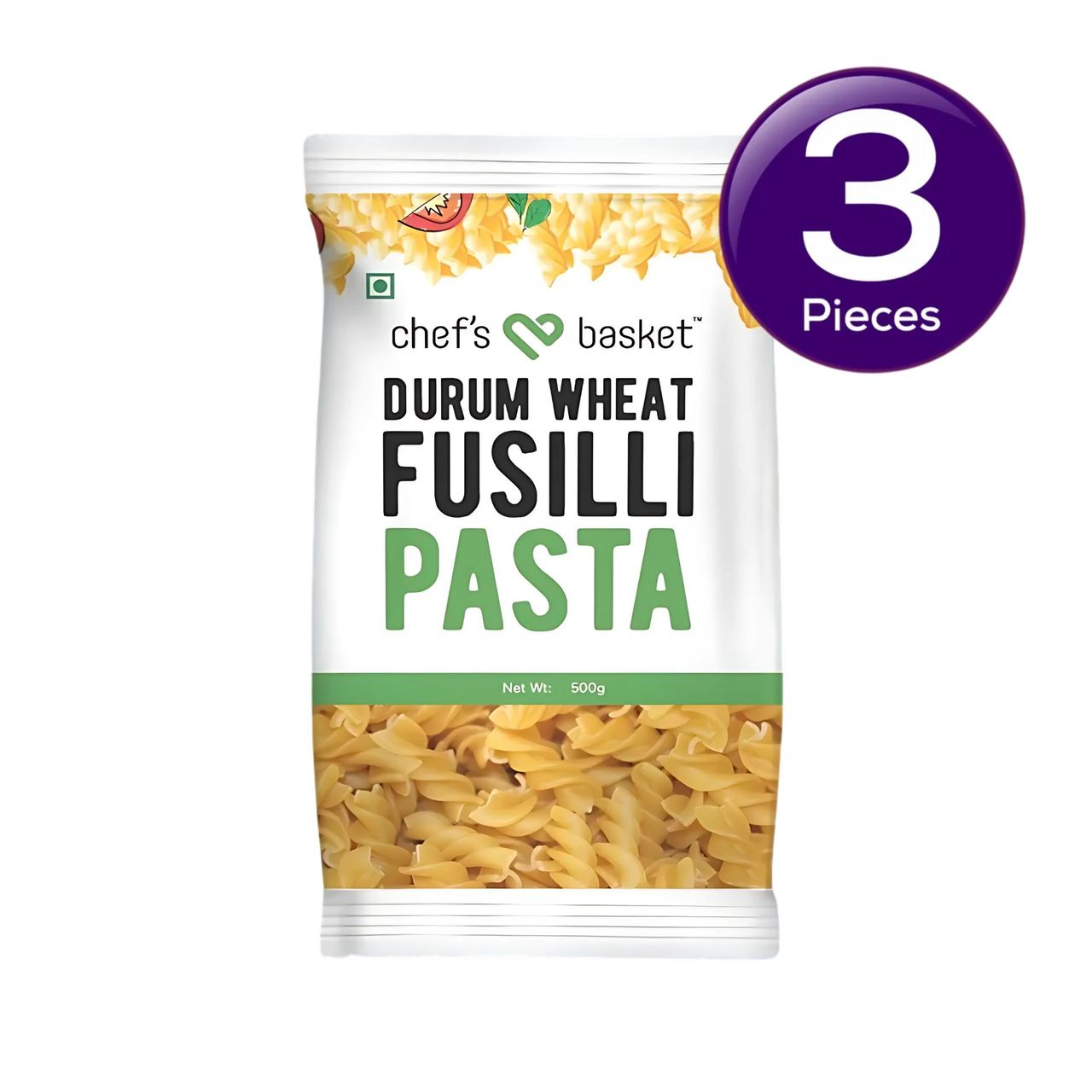 Chef's Basket - Durum Wheat Fusilli Pasta 500 g Combo