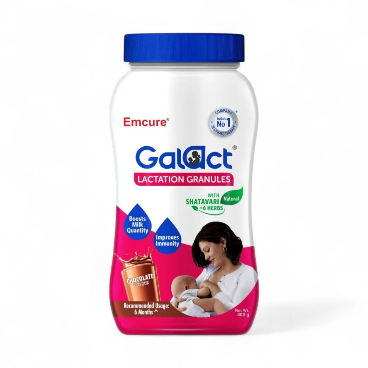 Galact Granules - Lactation Supplement With Shatavari To Increase Breast Milk - Chocolate Flavour