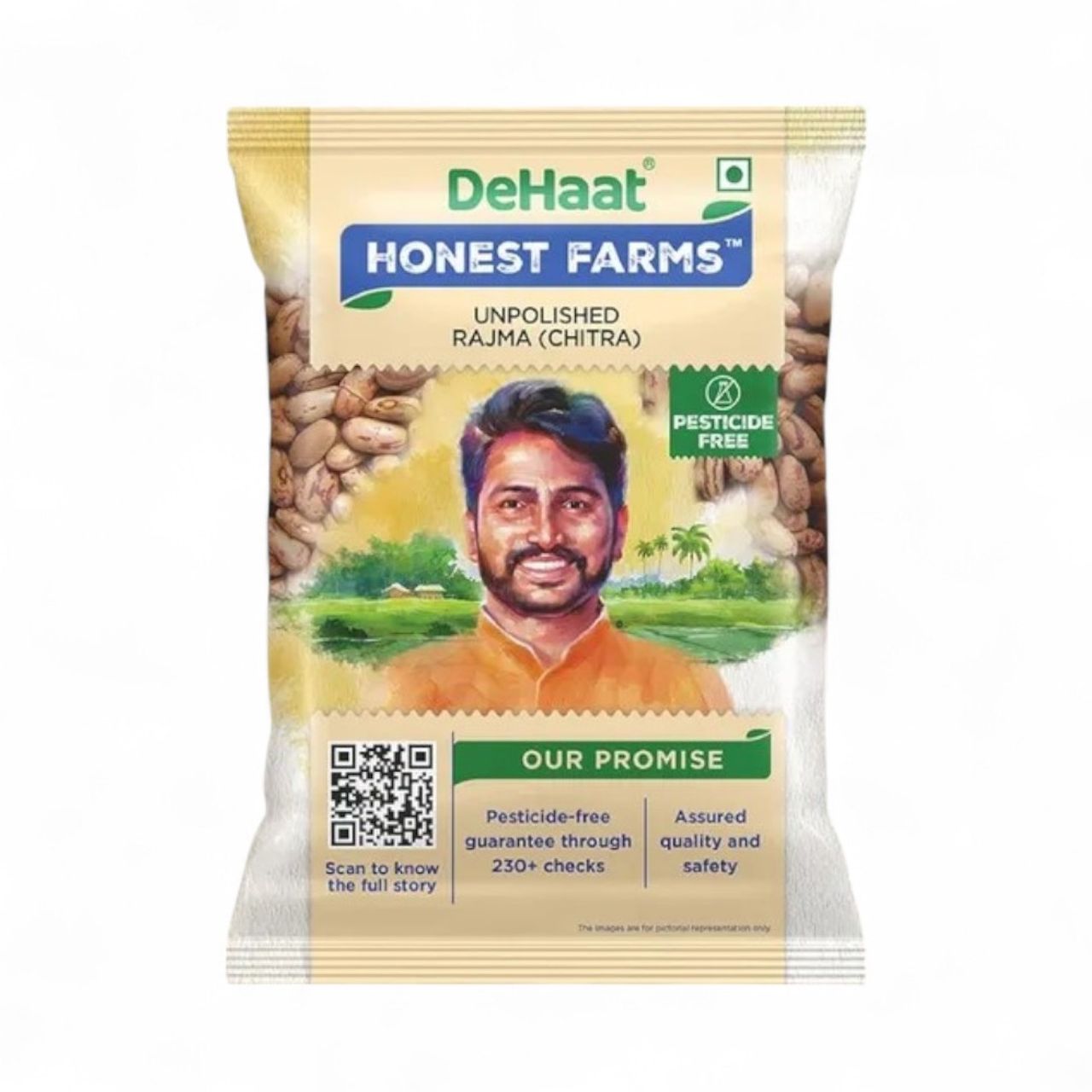 Dehaat Honest Farms Unpolished Rajma | Chitra
