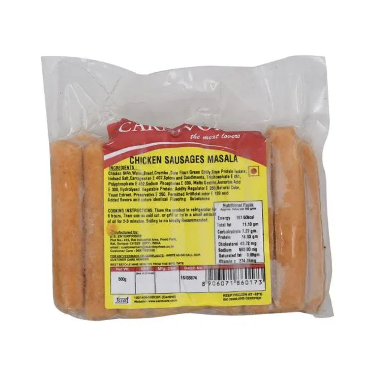 Carnivore Chicken Sausages Masala