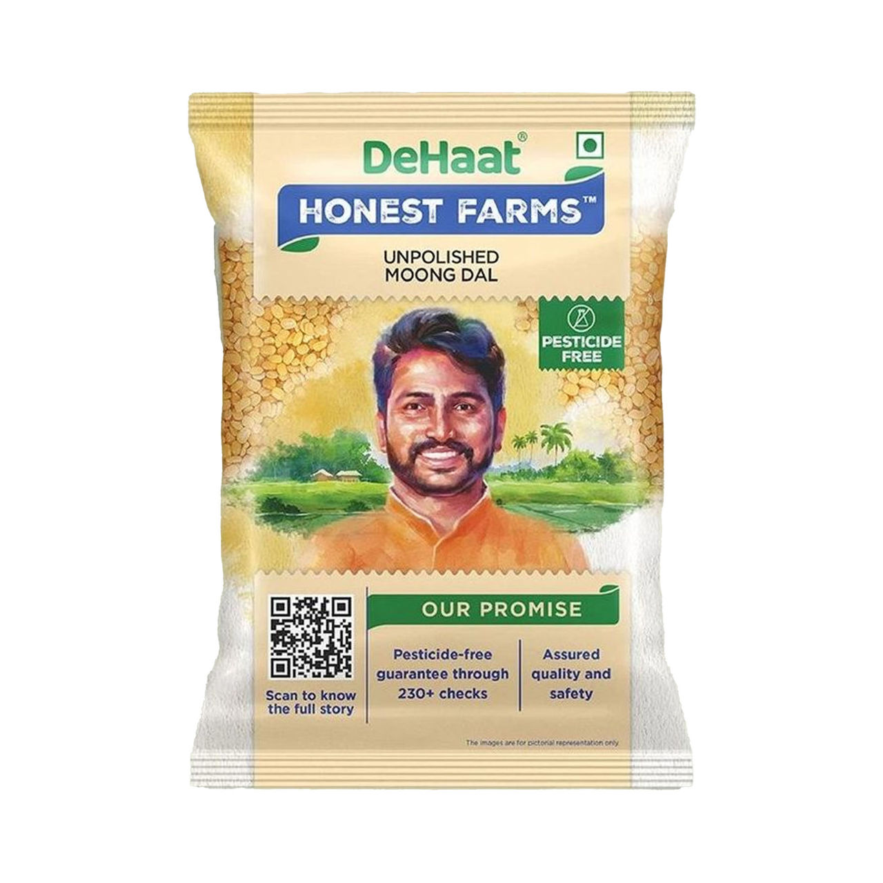 Dehaat Honest Farms Unpolished Moong Dal