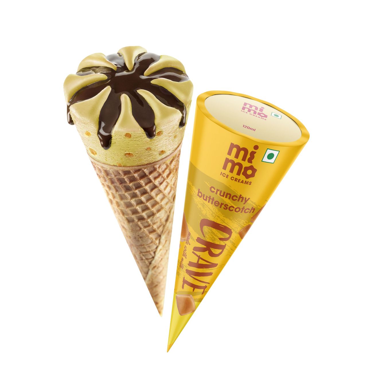 Mimo Crave Cone Crunchy Butterscotch