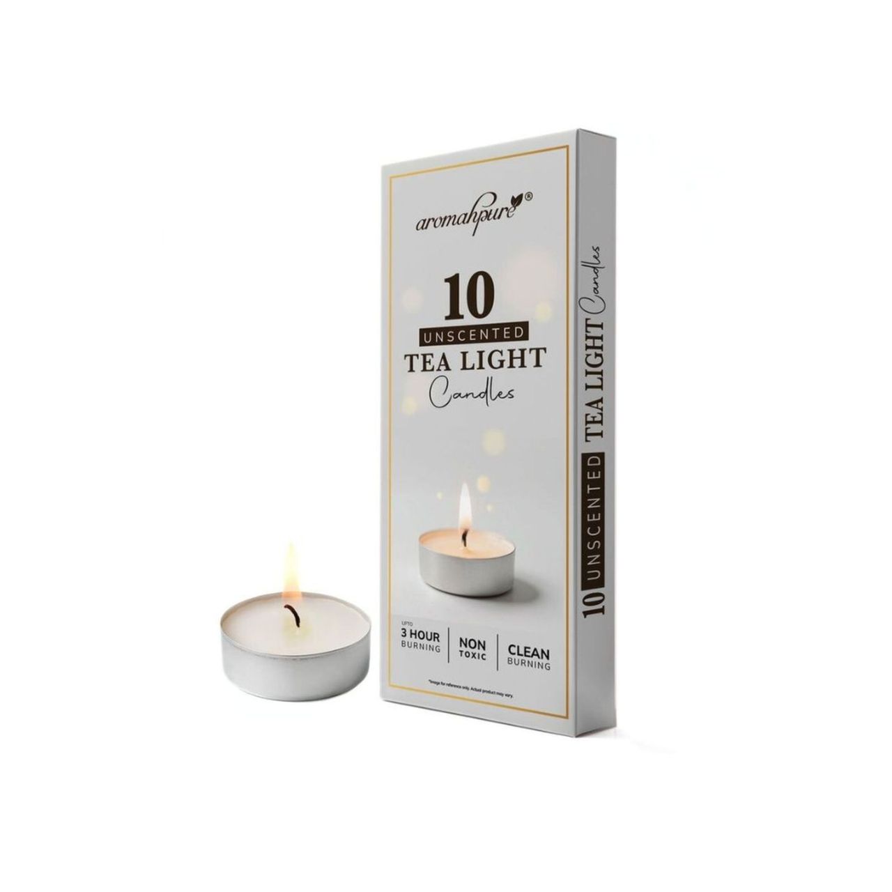 Aromahpure Tealight Candles Pack of 10 - 9gms Each