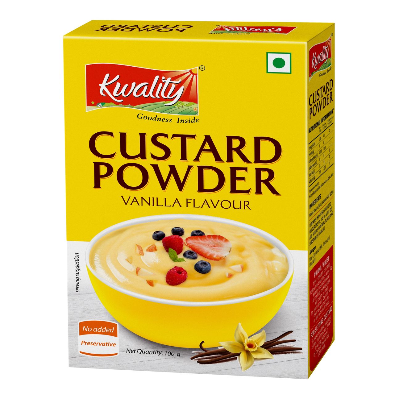 Kwality Custard Powder | Vanilla Flavour