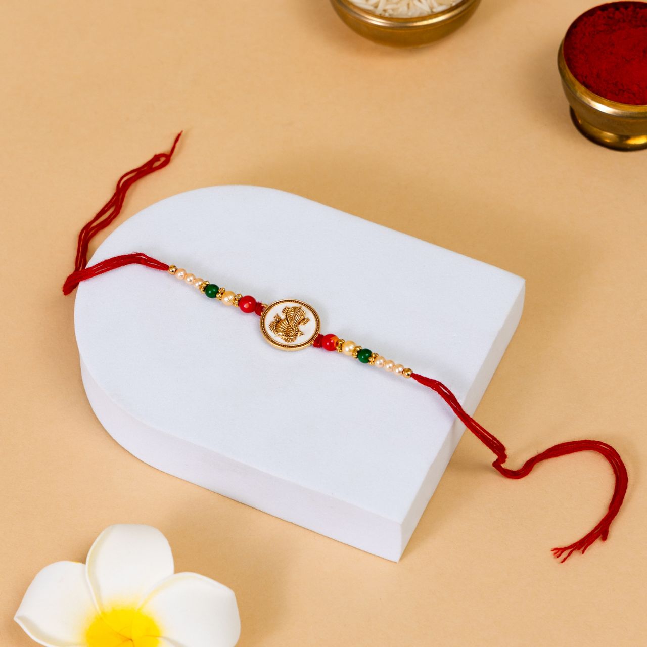 Bandhan Lambodara Ganesh Rakhi Showering Divine Blessings