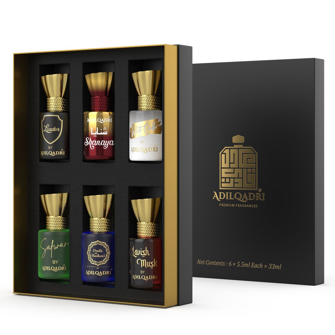 Adilqadri Assorted Luxury Attar Combo Non Alcoholic Long Lasting Roll On Attar Perfume
