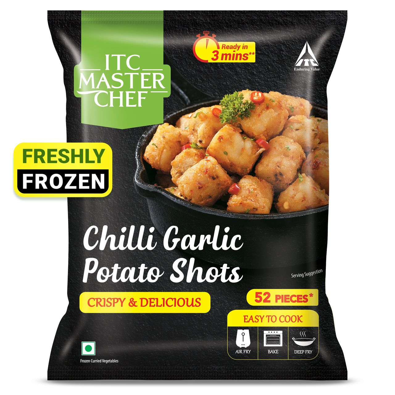 ITC Master Chef Chili Garlic Potato Shots Nuggets | 52 pieces