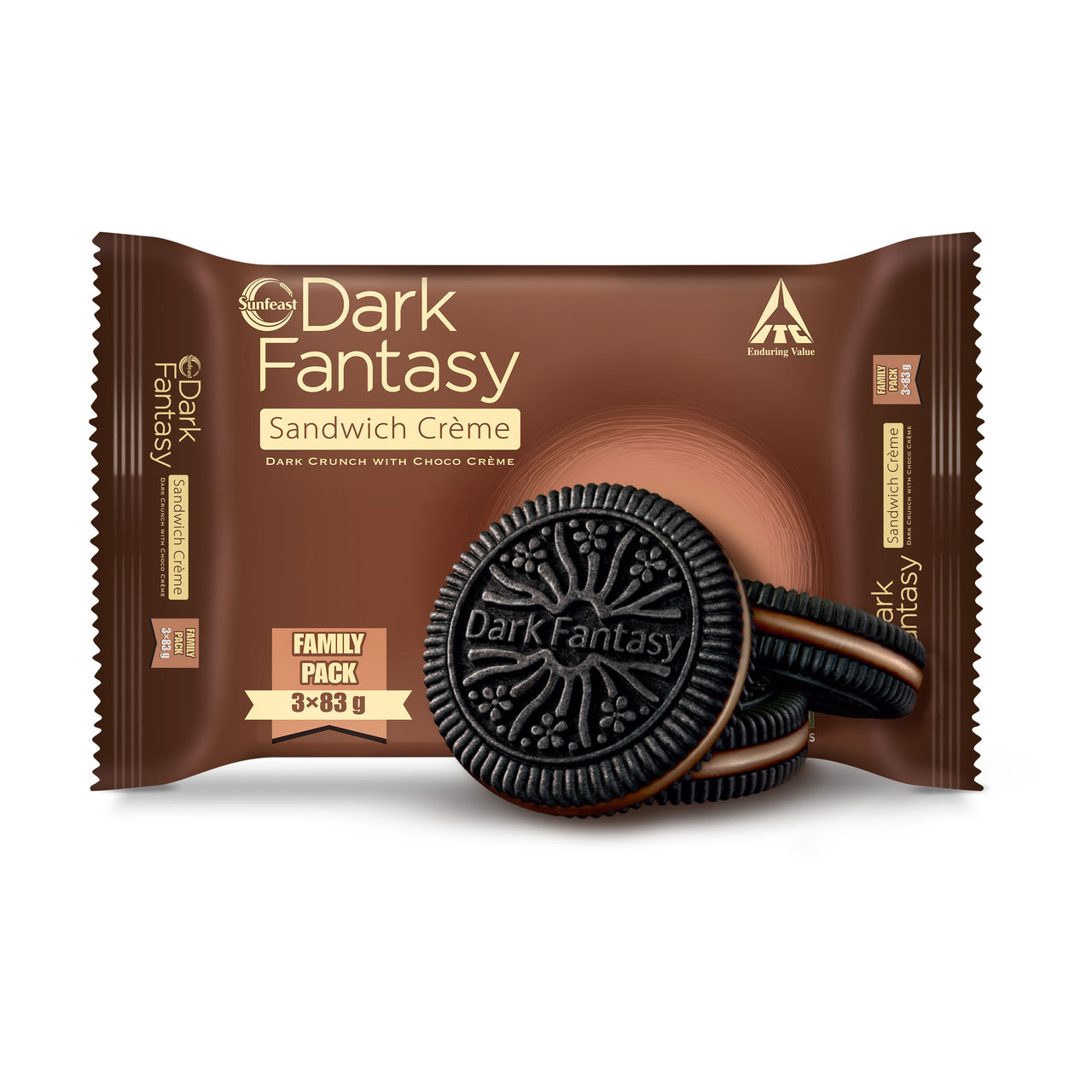Sunfeast Dark Fantasy Chocolate Cream Biscuits | Made With Real Chocolate