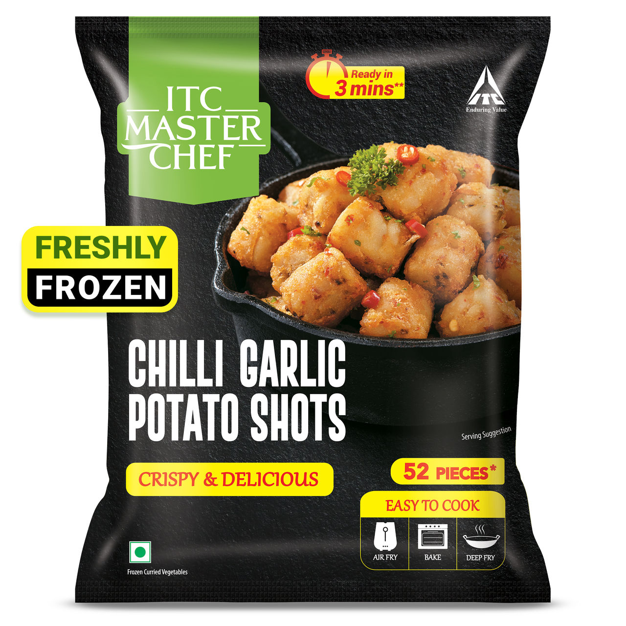 ITC Master Chef Chili Garlic Potato Shots Nuggets | 52 pieces