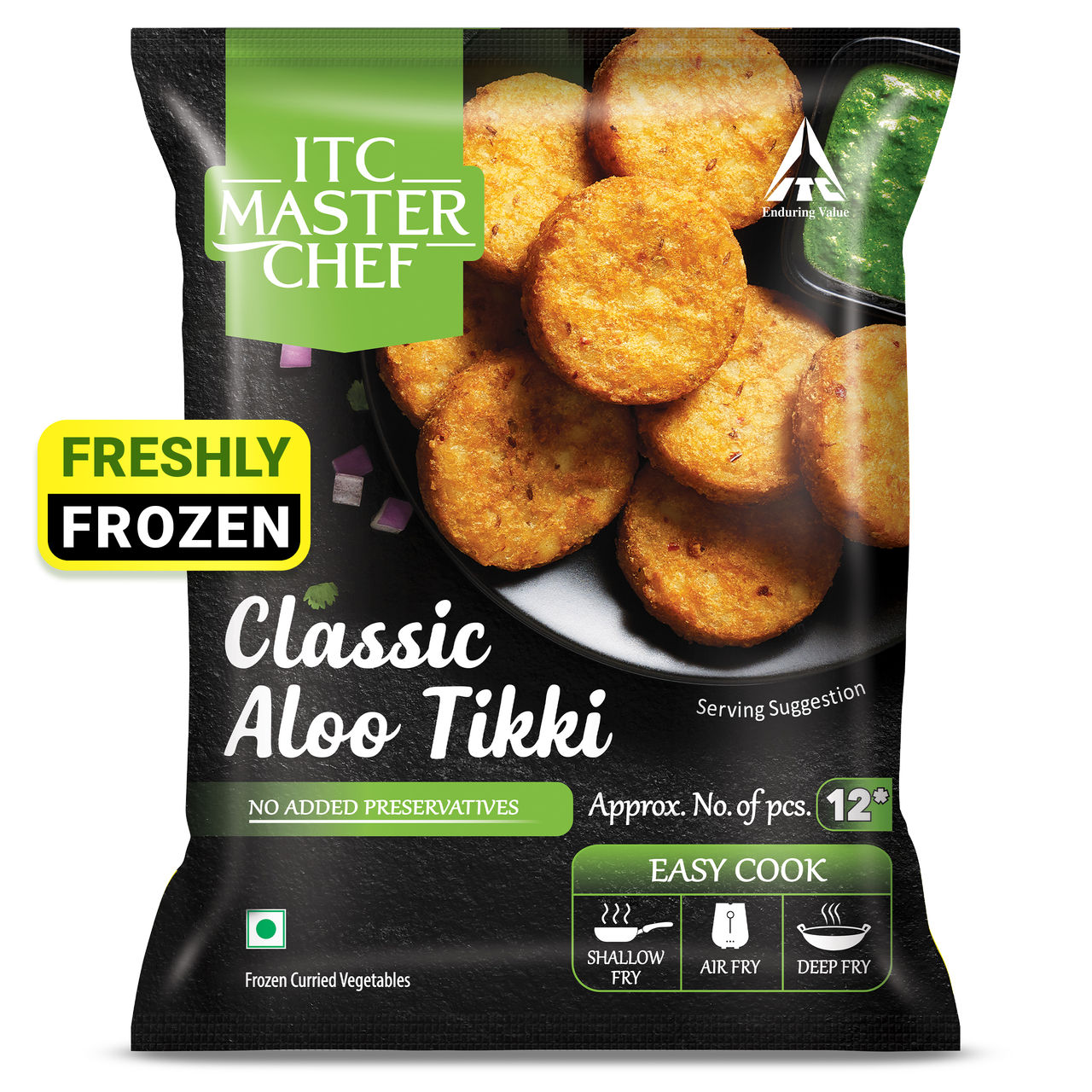 ITC Master Chef Classic Aloo Tikki | No Added Preservatives | 12 pieces