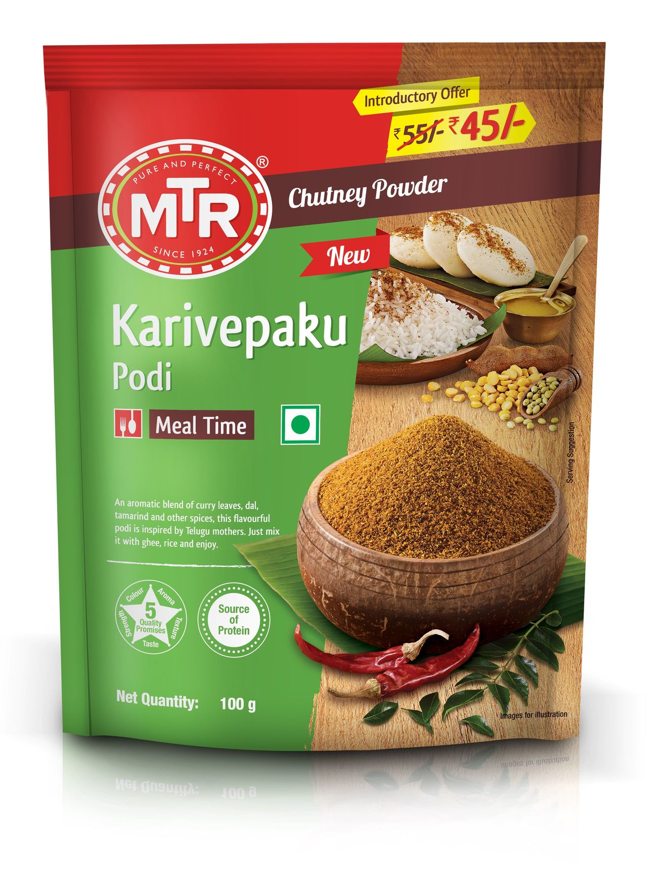 Mtr Karivepaku Karam Podi