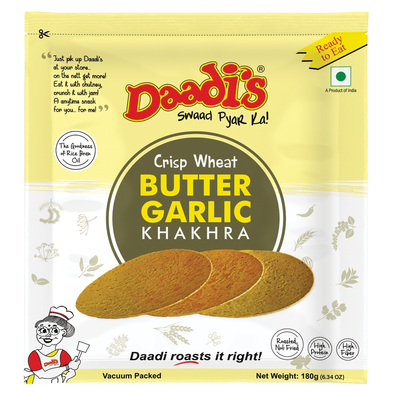 Daadi's Butter Garlic Khakhra